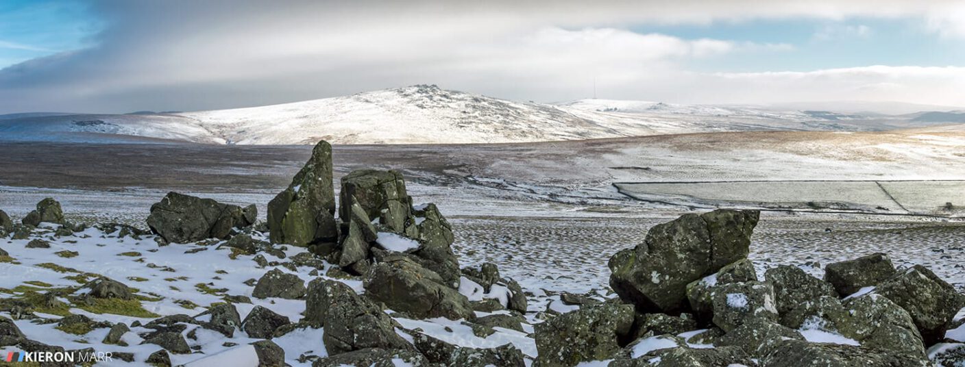 Dartmoor - Snow Mountain Panroama