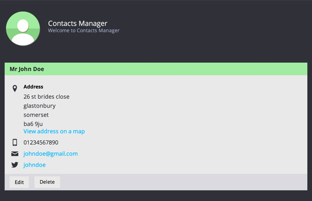 Contact Manager